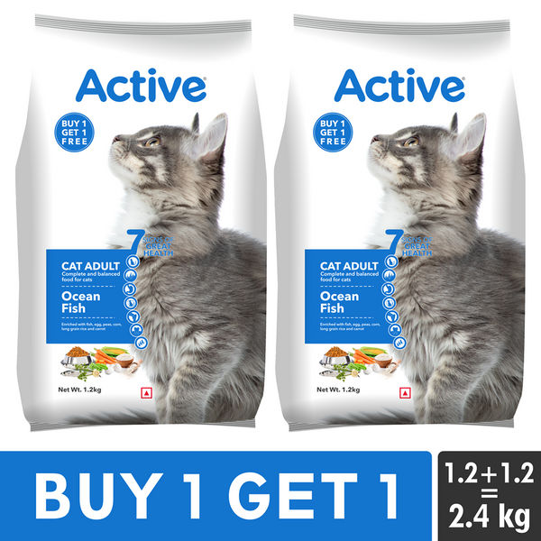 Active Ocean Fish Adult Cat Dry Food (Buy 1 Get 1)