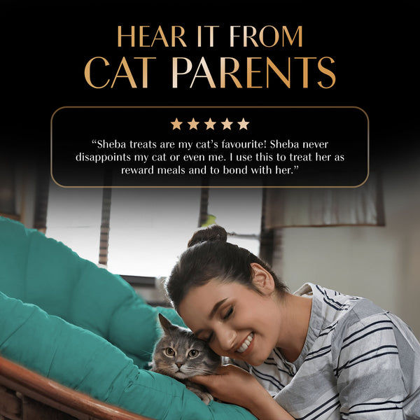 Sheba Tuna Flavor and Tuna & Prawn Maguro Selection Melty Premium Cat Treats