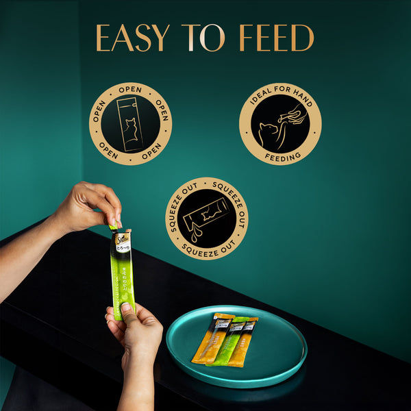 Sheba Tuna Flavor and Tuna & Prawn Maguro Selection Melty Premium Cat Treats