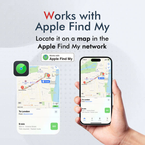 Mitag Anti Loss Device with Collar for Small Dogs (Black) | IOS