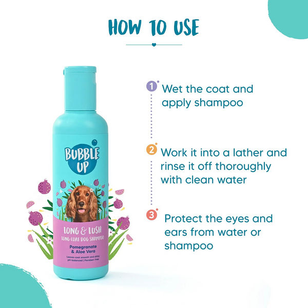 Bubble Up Pomegranate & Aloe Vera 2 In 1 Shampoo with Conditioner for Dogs