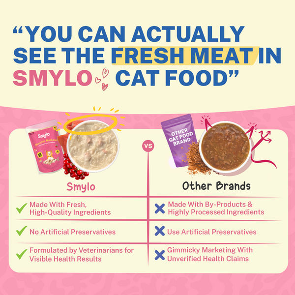 Smylo Adult Mackerel Kanikama & Cranberry, Fresh & No-Preservative Wet Cat Food