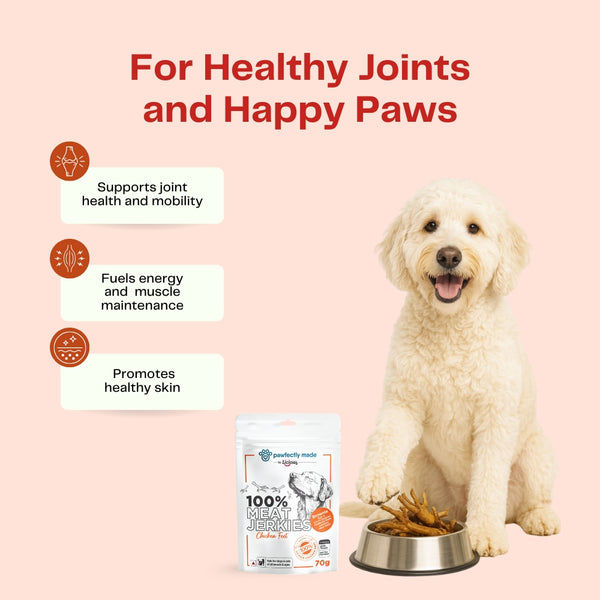Pawfectly Made By Licious Dehydrated Chicken Heart and Feet Jerky Dog Treat Combo