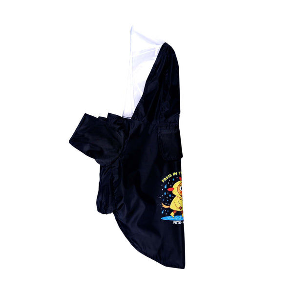 Pets Way Mistiq Coal Paw In The Rain Raincoat for Dogs