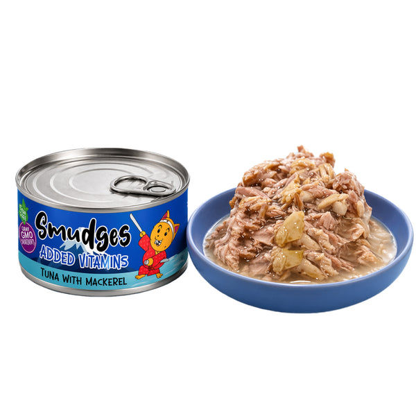 Smudges Tuna Flakes with Mackerel in Soft Jelly Adult Cat Wet Food