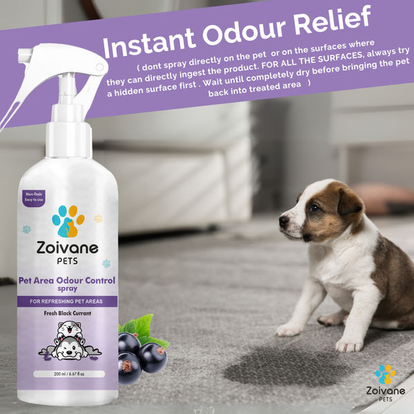 Zoivane Pets Black Currant Odour Remover Spray for Dogs and Cats