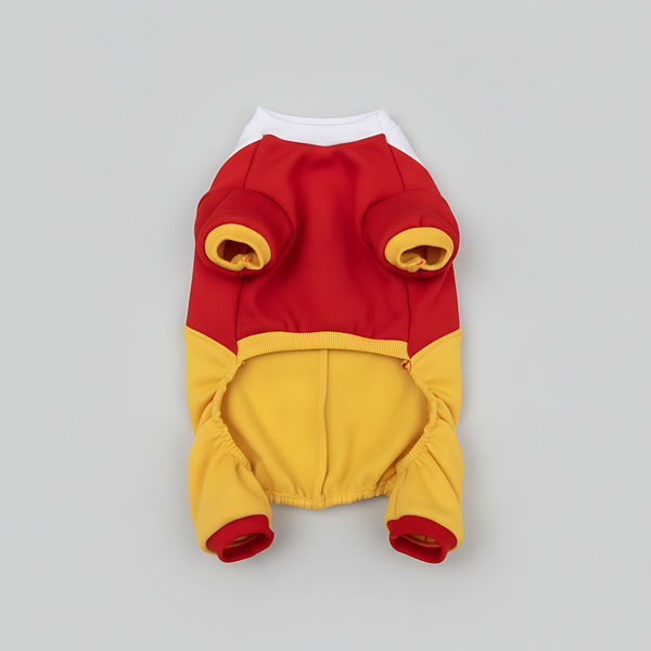 Pawgypets Fries Four-Legged Sweatshirt for Dogs (Yellow/Red)