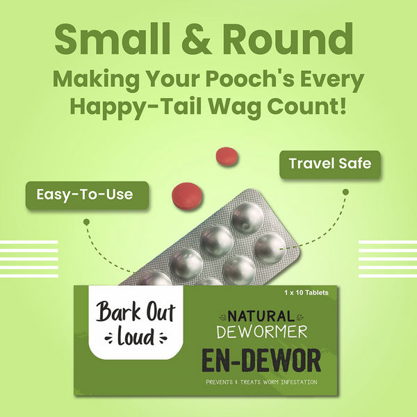 Bark Out Loud En Dewor Deworming Solution Tablets for Dogs and Cats
