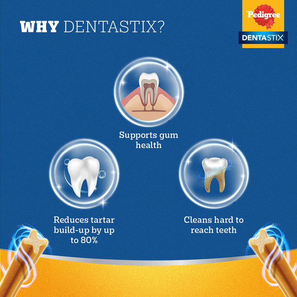 Pedigree Dentastix Oral Care for Adult (Large Breed of 25 kg+) and Grilled Liver Tasty Jerky Dog Treats Combo