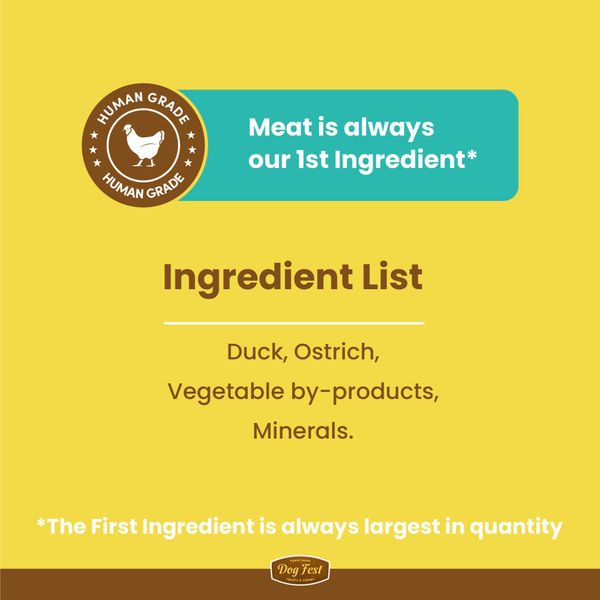 Dogfest Ostrich Meat Sticks Dog Treats