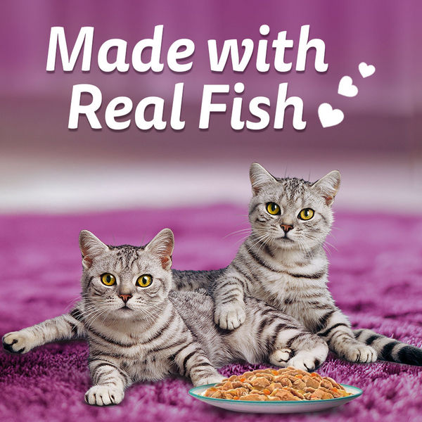 Whiskas Seafood Cocktail With Wakame Seaweed in Gravy Tasty Mix Adult Cat Wet Food