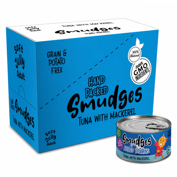 Smudges Tuna Flakes with Mackerel in Soft Jelly Adult Cat Wet Food