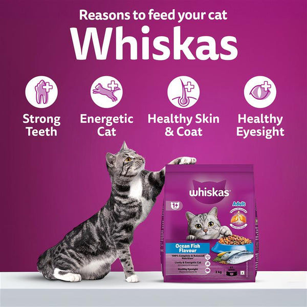 Whiskas Ocean Fish Flavour Adult Cat Dry Food