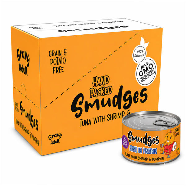 Smudges Tuna Flakes with Shrimp and Pumpkin in Gravy Adult Cat Wet Food