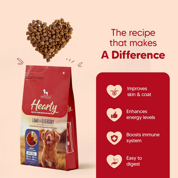 HUFT Hearty Oven Baked Lamb & Blueberry with Superfood Adult Dog Dry Food