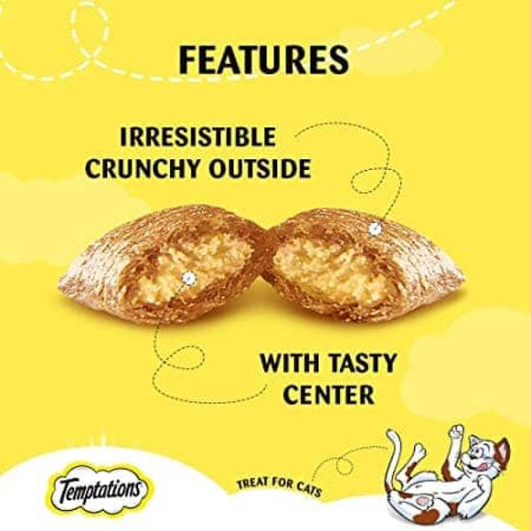 Temptations Seafood Medley and Savoury Salmon Flavour Cat Treats Combo
