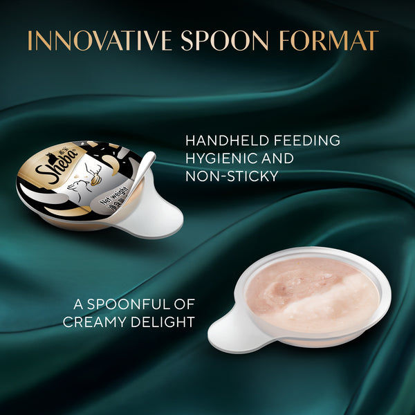 Sheba Melty Spoons Maguro Flavour with Tuna Cream Lickable Creamy Cat Treats