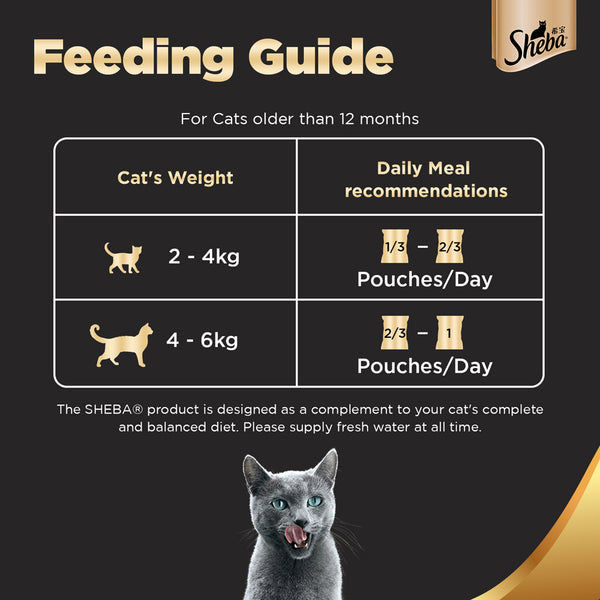 Sheba Chicken Loaf and Tuna Pumpkin & Carrot In Gravy Rich Premium Adult Fine Cat Wet Food Combo