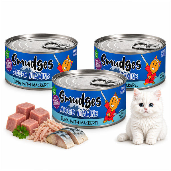 Smudges Tuna Flakes with Mackerel in Soft Jelly Adult Cat Wet Food