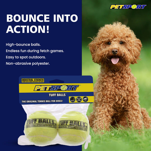 PetSport Tuff Balls Toy for Dogs (Yellow)