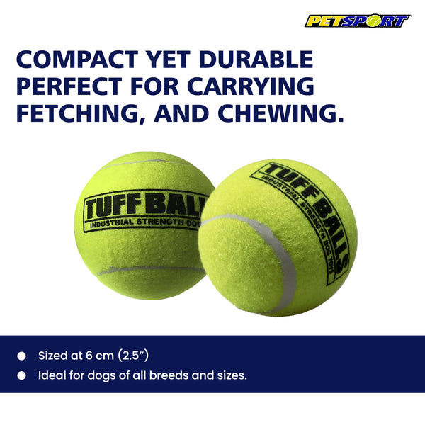 PetSport Tuff Balls Toy for Dogs (Yellow)