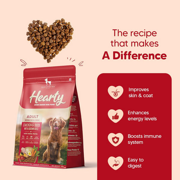 HUFT Hearty Oven Baked Chicken & Duck with Brown Rice Adult Dog Dry Food