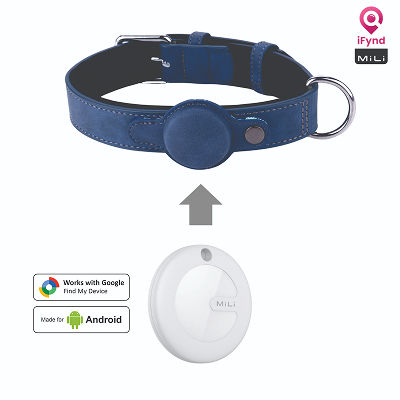 Mitag Go Anti Loss Device with Collar for Small Dogs (Blue) | Android