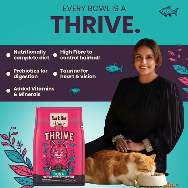 Bark Out Loud Thrive Tuna Flavour Adult Cat Dry Food