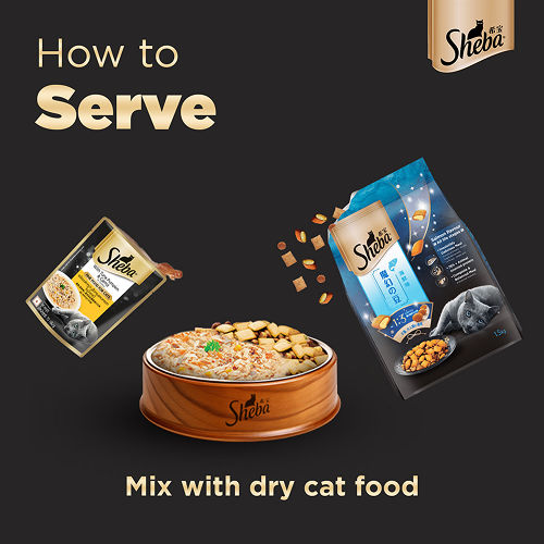 Sheba Maguro & Bream Fish and Tuna Pumpkin & Carrot In Gravy Rich Premium Cat Wet Food Combo