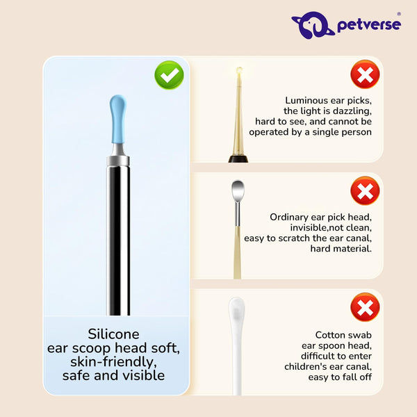 Petverse Smart Visual Pet Ear Cleaner with Camera for Dogs & Cats