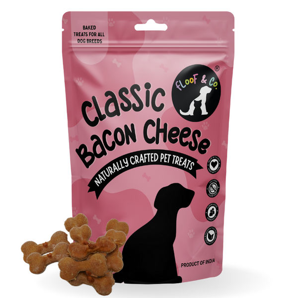 Floof & Co Pork Chew, Bacon Cheese, Chicken Cheese, Roasted Lamb and Smoked Lamb Dog Treats Combo