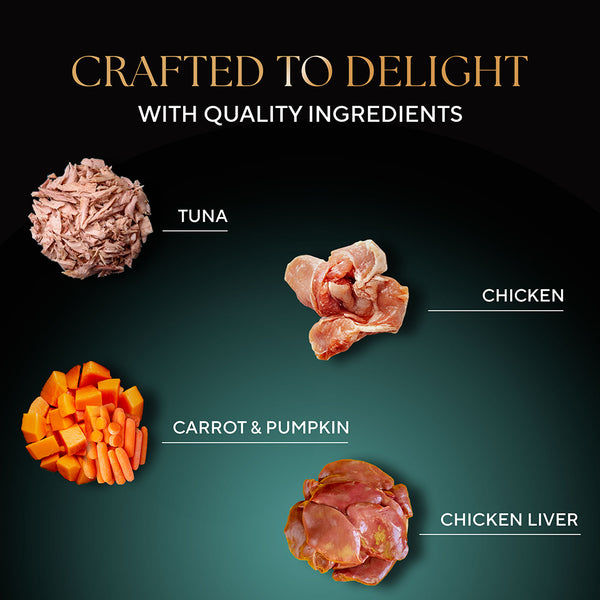 Sheba Tuna Pumpkin & Carrot In Gravy Rich Premium Adult Fine Cat Wet Food