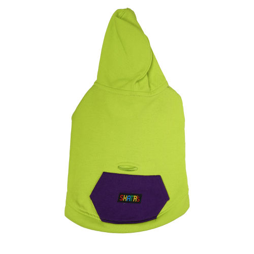 Skatrs Galaxy Breezy Hoodies with Pockets for Dogs and Cats (Green)