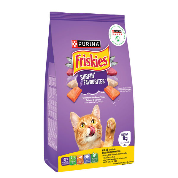 Purnia Friskies Surfin Favourites Adult Cat Dry Food