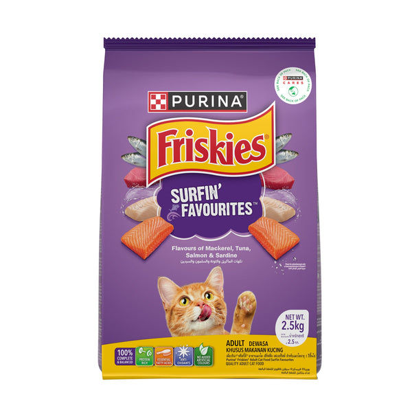 Purnia Friskies Surfin Favourites Adult Cat Dry Food