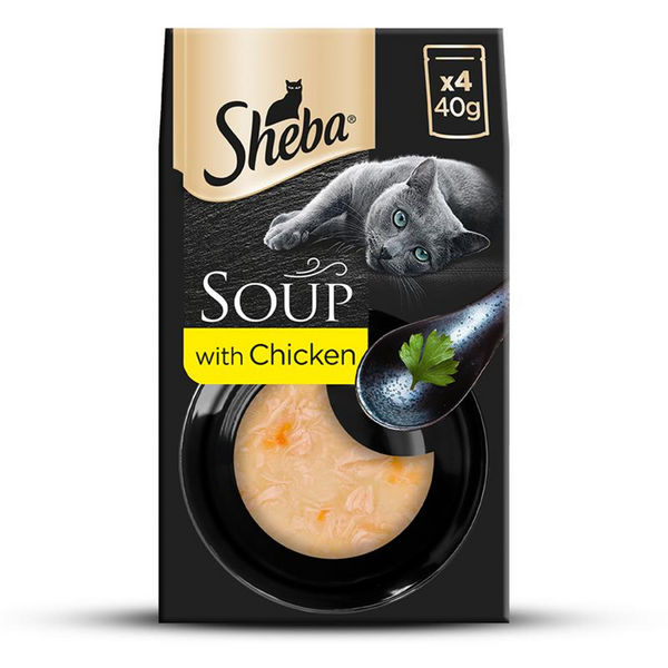Sheba Soup with Chicken Adult Cat Wet Food