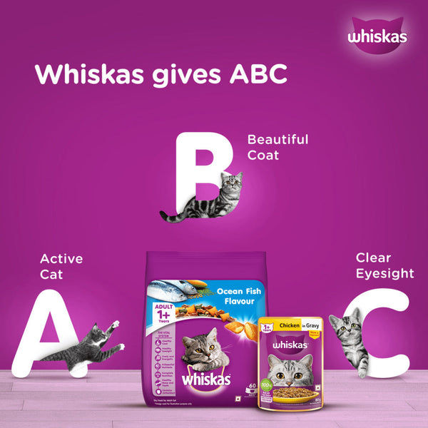 Whiskas Tuna in Jelly Meal and Salmon in Gravy Meal Adult Cat Wet Food Combo