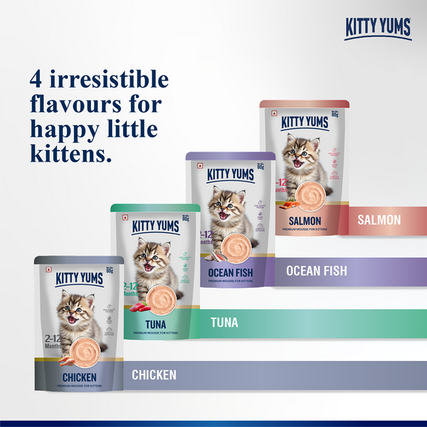 Kitty Yum Chicken Mousse Kitten Cat Wet Food
