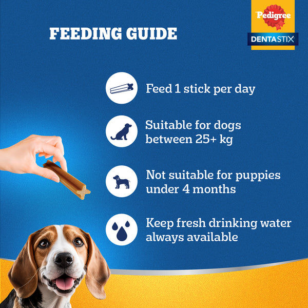 Pedigree Dentastix Oral Care for Adult (Large Breed of 25 kg+) and Grilled Liver Tasty Jerky Dog Treats Combo