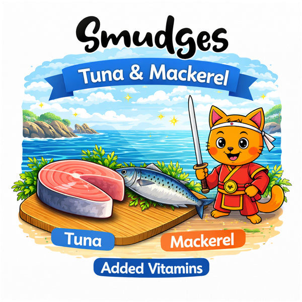 Smudges Tuna Flakes with Mackerel in Soft Jelly Adult Cat Wet Food