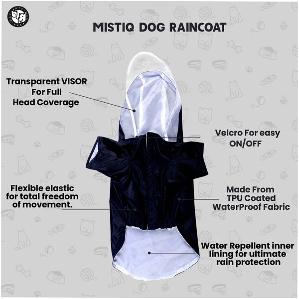 Pets Way Mistiq Orange Rainbhaw Raincoat for Dogs