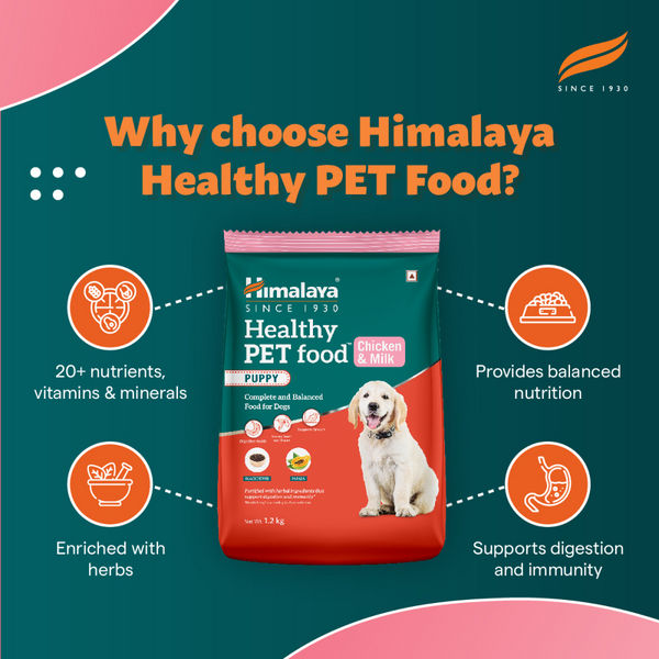 Himalaya Chicken & Milk Healthy Pet Puppy Dry Food