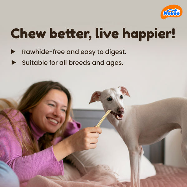 Novee Milky Chew Goat Milk Stick Treats for Dogs