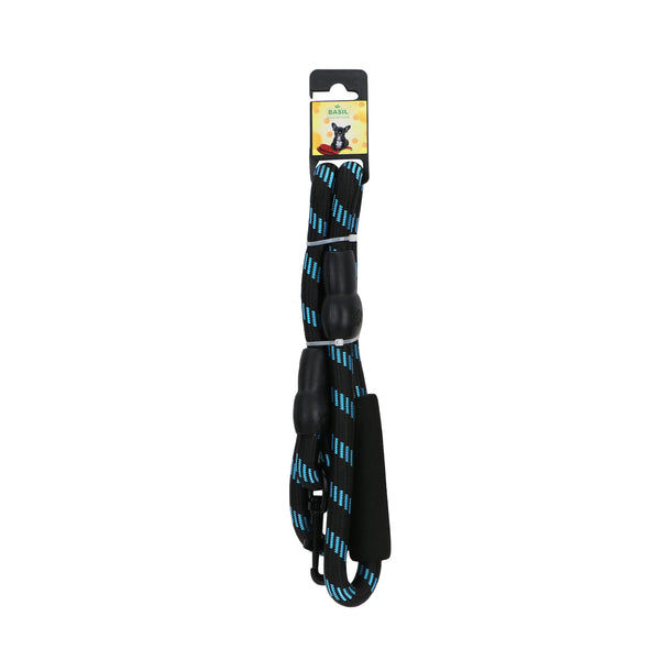 Basil Rope Leash for Dogs (Black/Blue)
