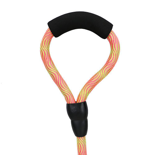 Basil Rope Leash for Dogs (Yellow & Pink)