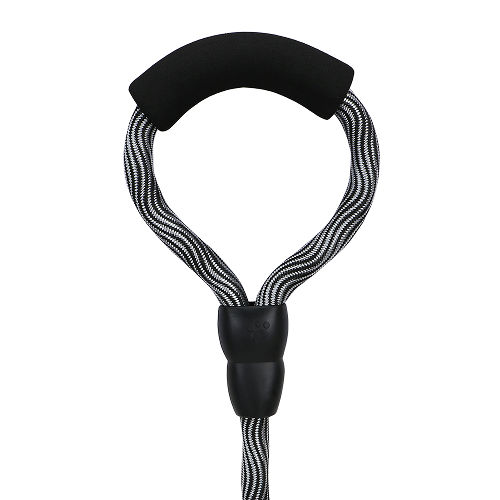 Basil Rope Leash for Dogs (Black/Gray)