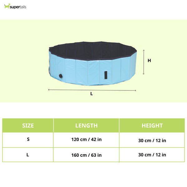 Trixie Light Swimming Pool for Dogs (Blue)