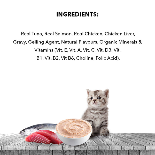 Active Real Tuna Fish in Gravy Kitten Cat Wet Food (Buy 1 Get 1)
