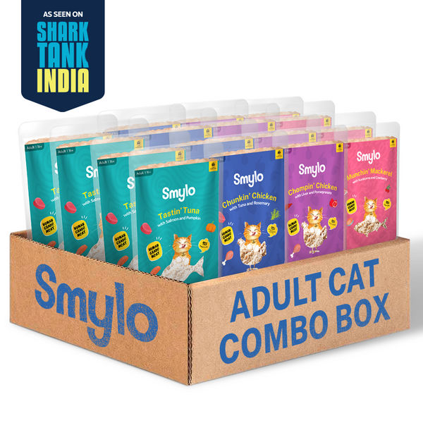 Smylo Adult Variety Combo, Tuna, Chicken & Mackerel, Fresh & No-Preservative Wet Cat Food
