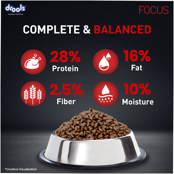 Drools Focus Super Premium Puppy Dog Dry Food | Corn & Wheat Free Formula